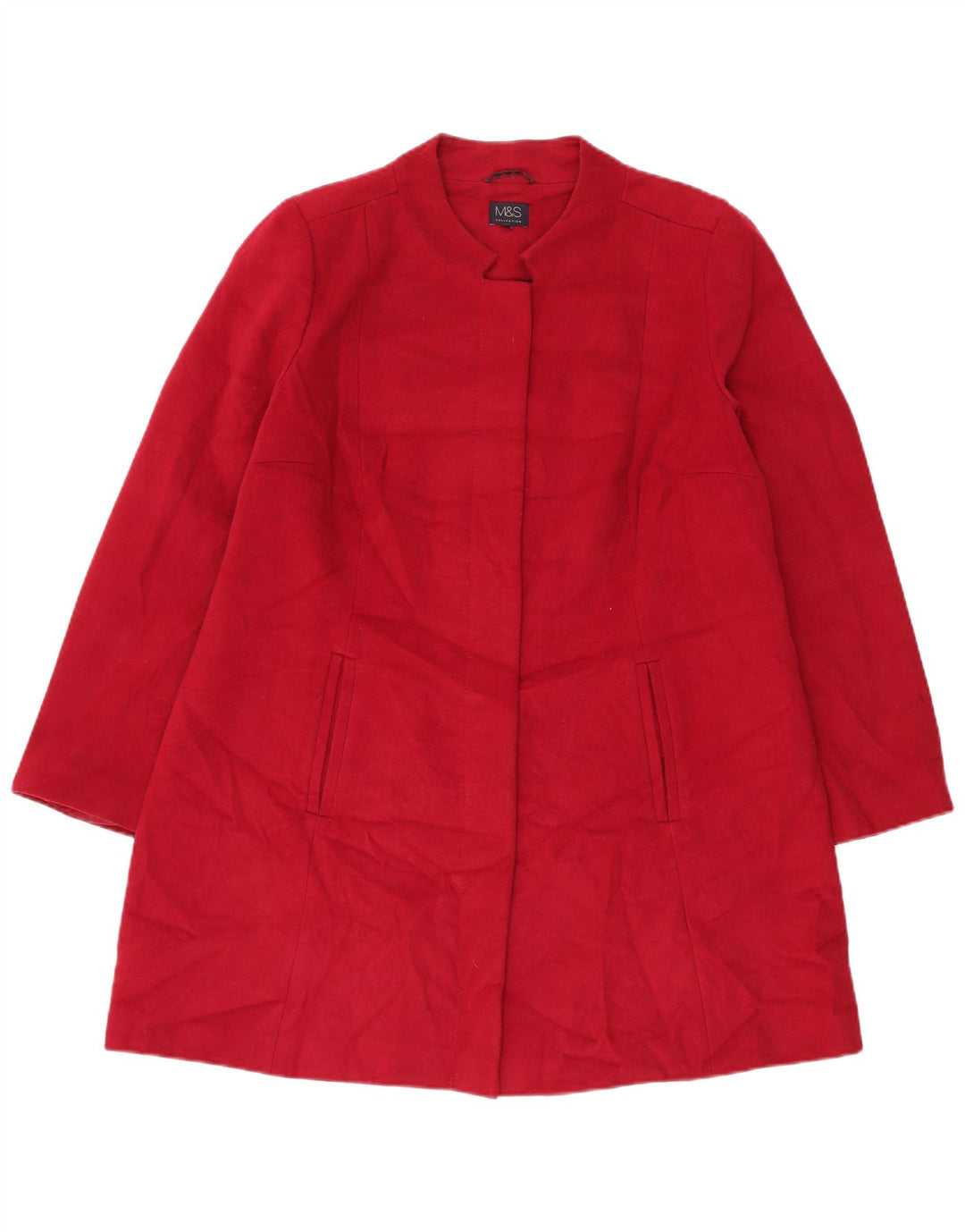 Marks & Spencer Abrigo para mujer UK 40 XL Poliéster rojo