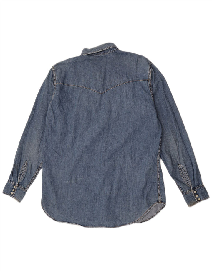 Lee Camisa Vaquera Para Hombre Algodón Azul Grande
