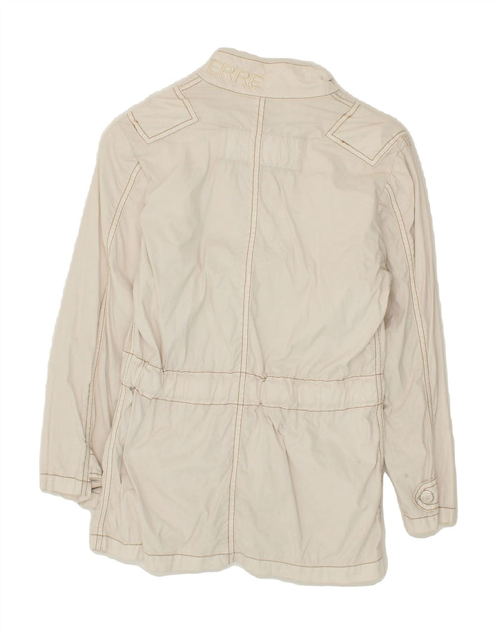 GF FERRE Boys Graphic Utility Jacket 7-8 Years White Cotton Vintage GF Ferre and Second-Hand GF Ferre from Messina Hembry 