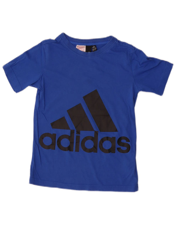 Adidas Camiseta gráfica para niño 9-10 años Azul Algodón