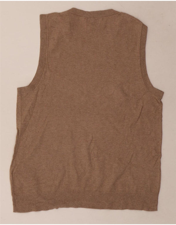J. Crew Camiseta sin mangas clásica para mujer UK 12 Algodón beige mediano