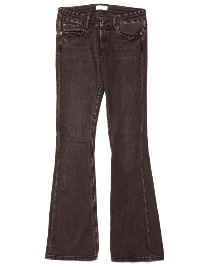 Zara Jeans Acampanados Para Mujer EU 38 Small W28 L32 Gris
