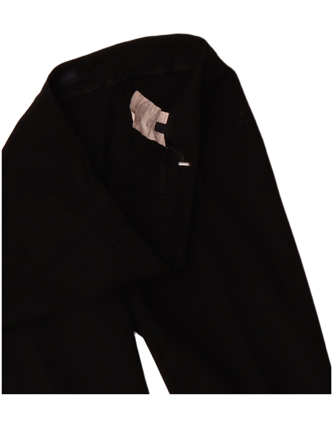 Trussardi Pantalón de Traje Bootcut para Mujer IT 40 Small W30 L34 Poliéster Negro