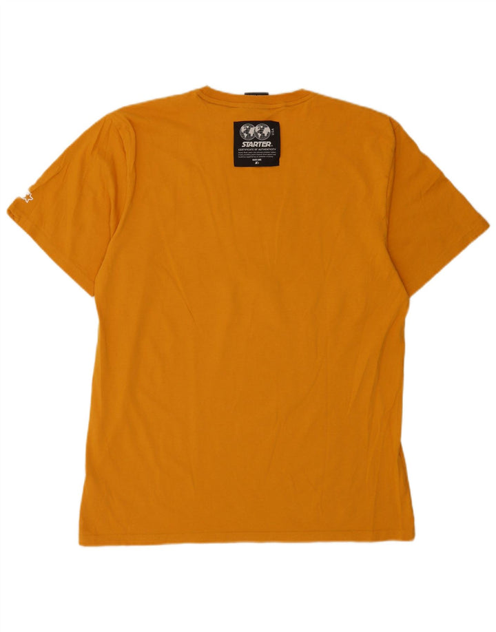 Starter Camiseta gráfica para hombre Top 2XL Algodón amarillo