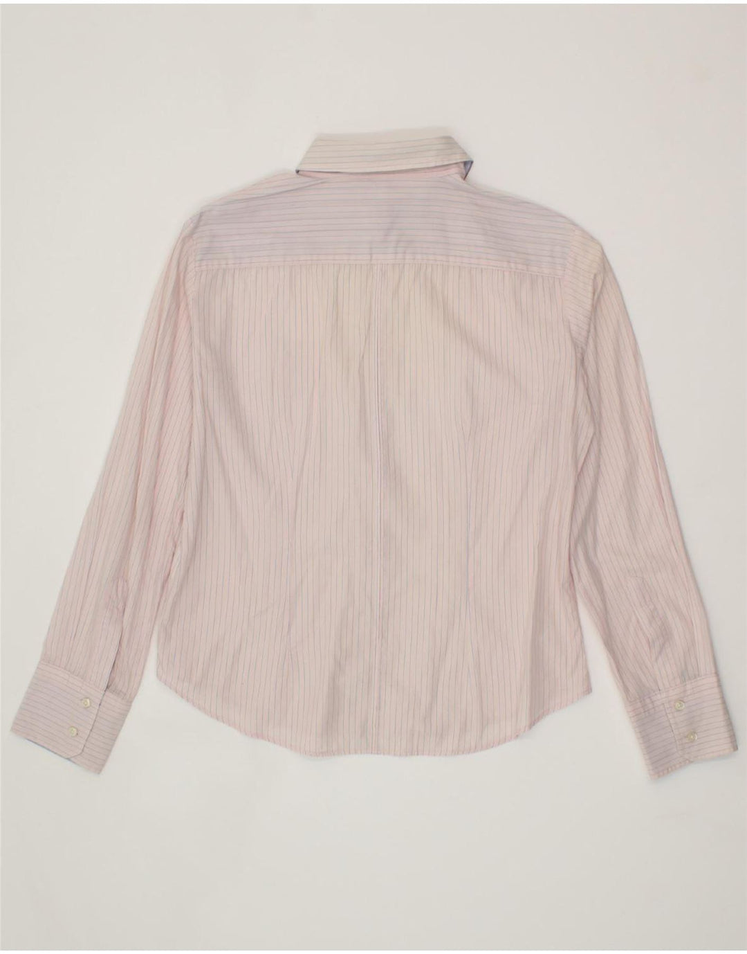 SUPERGA Womens Shirt UK 14 Medium Pink Striped Cotton Vintage Superga and Second-Hand Superga from Messina Hembry 