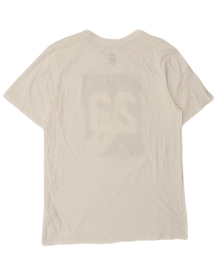 Jordan - Camiseta gráfica para hombre, parte superior de algodón blanco mediano
