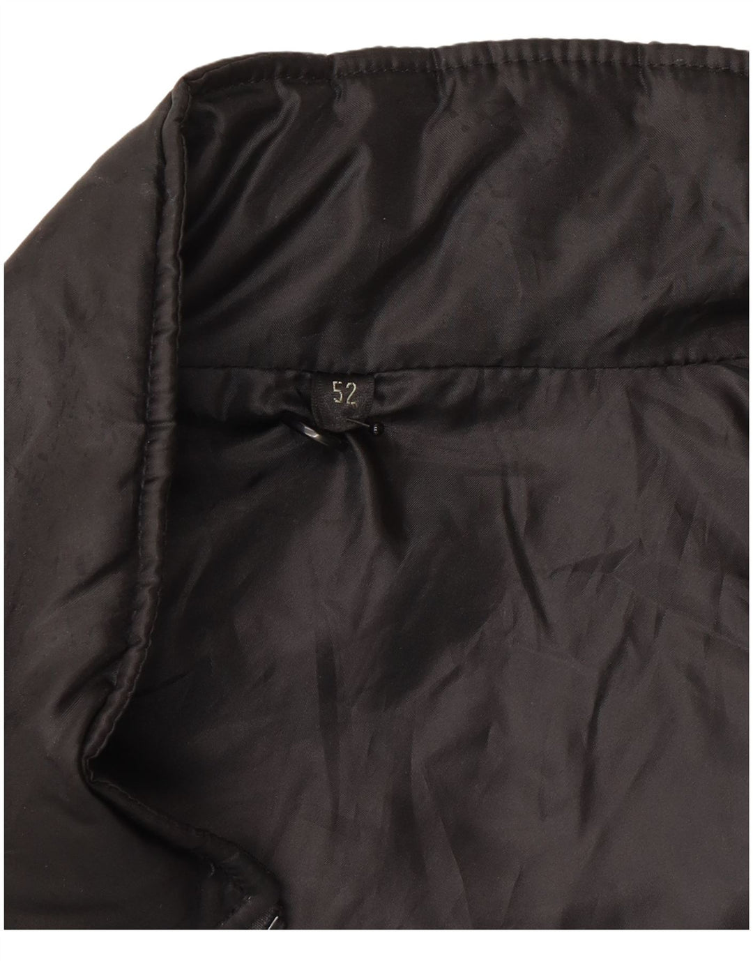 Chaleco acolchado vintage para mujer IT 52 XL Poliéster negro