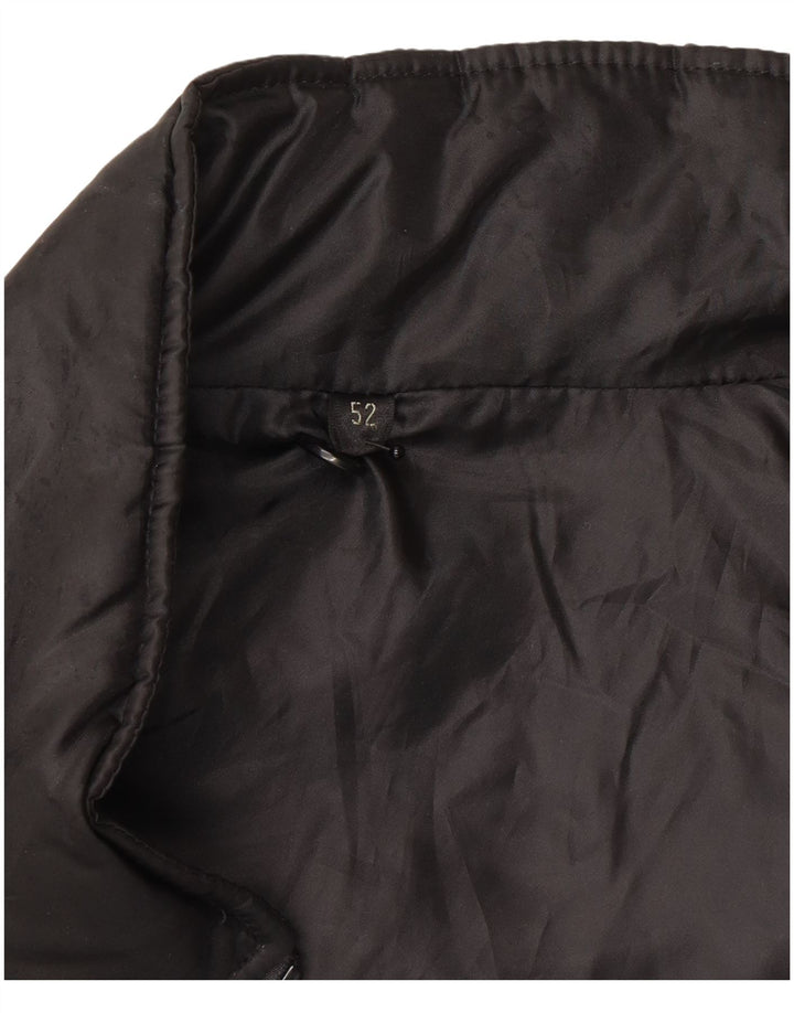 Chaleco acolchado vintage para mujer IT 52 XL Poliéster negro