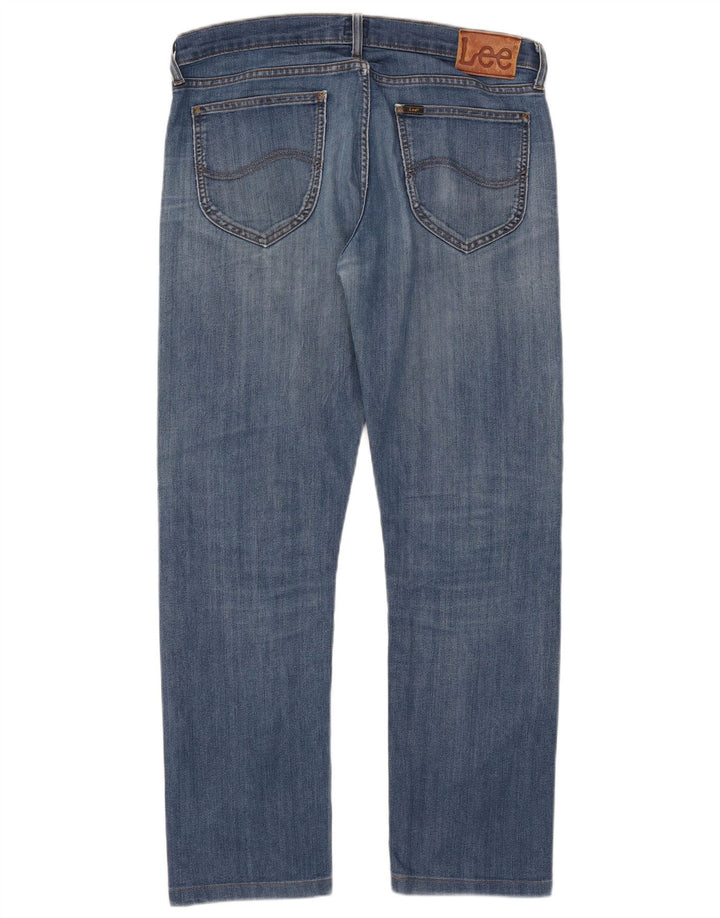 Vaqueros Lee Daren Straight para Mujer W34 L29 Algodón Azul