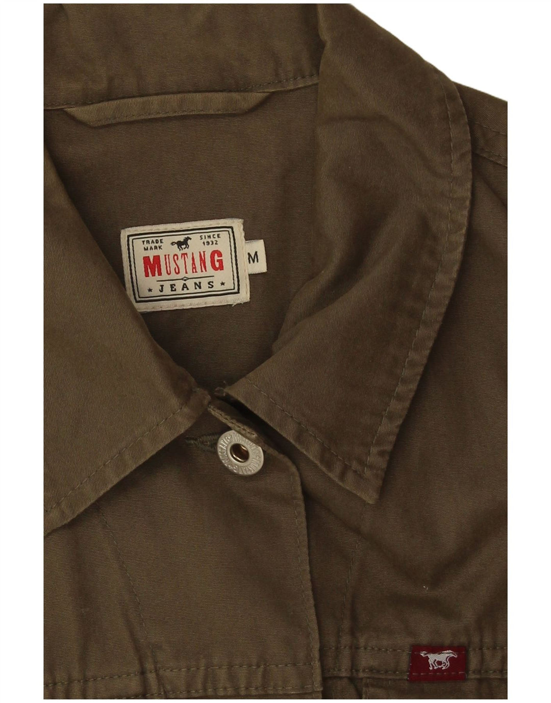Mustang Chaleco vaquero para mujer UK 12 Algodón caqui mediano