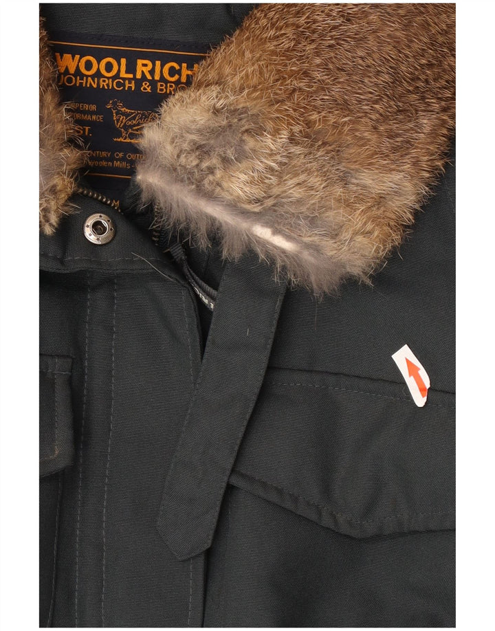 Woolrich Chaqueta utilitaria para mujer UK 44 Nylon gris medio