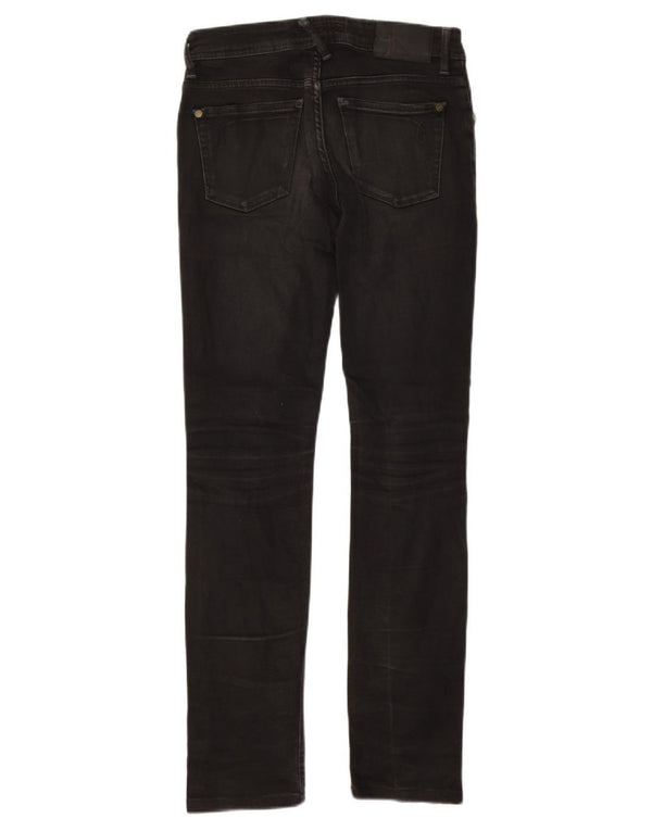 Vaqueros ajustados para mujer Calvin Klein W28 L30 Negro