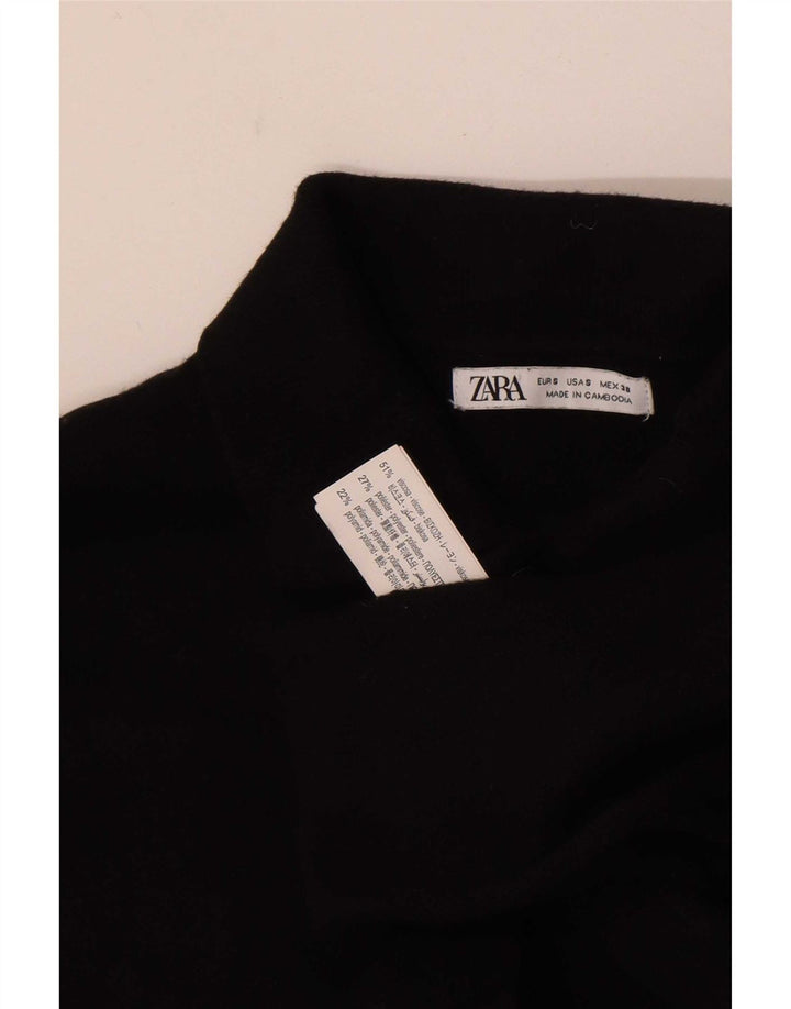 Zara Hombre Polo Manga Larga Small Viscosa Negro