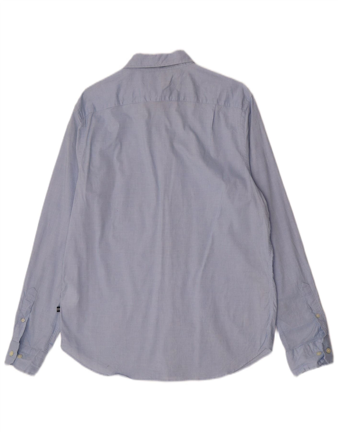 Nautica Camisa de corte clásico para hombre de algodón azul medio
