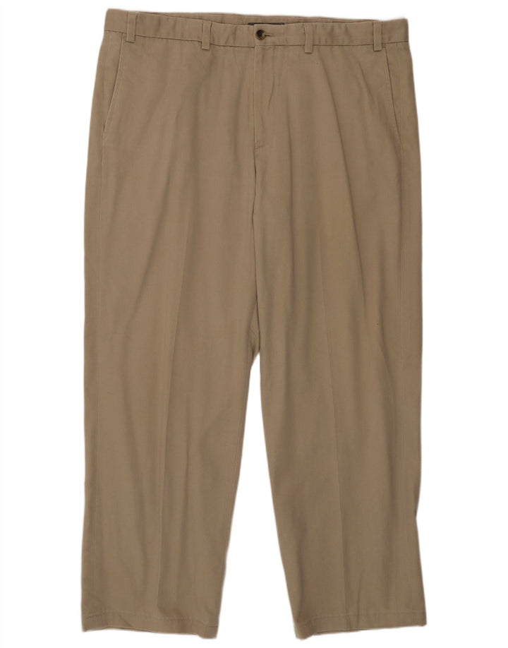 Eddie Bauer Pantalón chino recto para hombre W40 L30 Beige