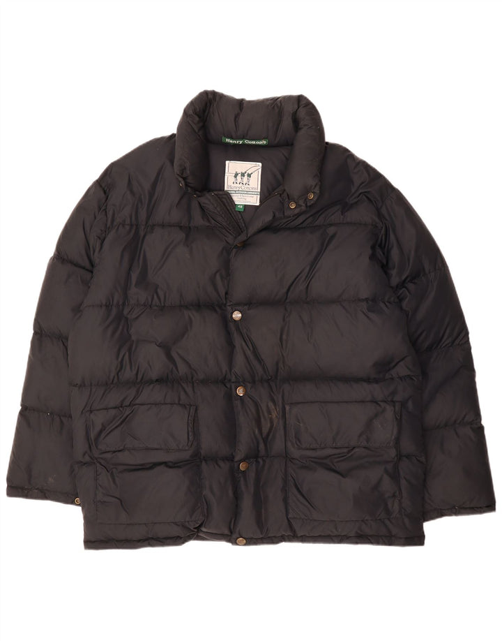 HENRY COTTONS Chaqueta acolchada holgada para hombre IT 48 Medium Black