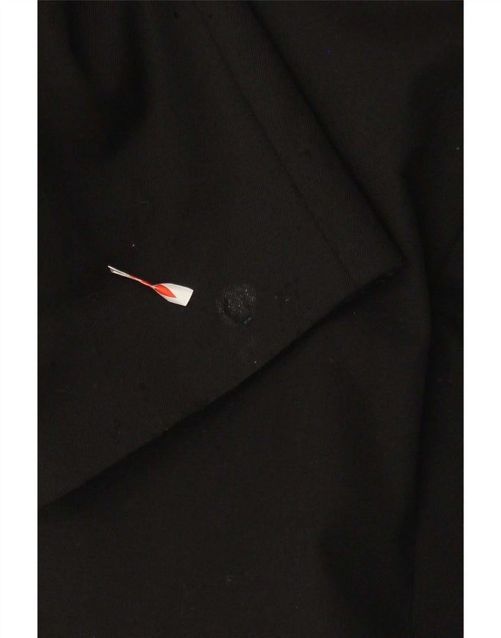Marks & Spencer Chaqueta tipo blazer con doble botonadura para hombre UK 44 XL Lana virgen negra