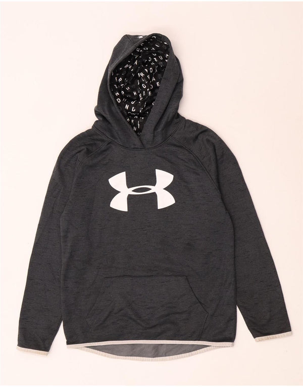 Under Armour Sudadera con capucha gráfica para niña 13-14 años XL Gris deportivo