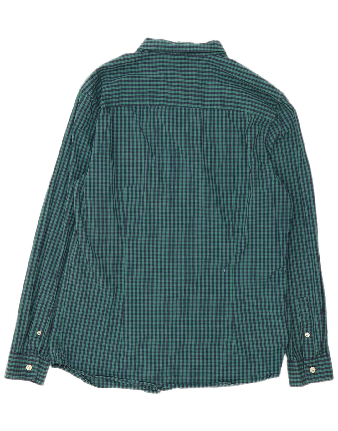 LYLE & SCOTT Camisa slim fit para hombre de algodón a cuadros verde grande