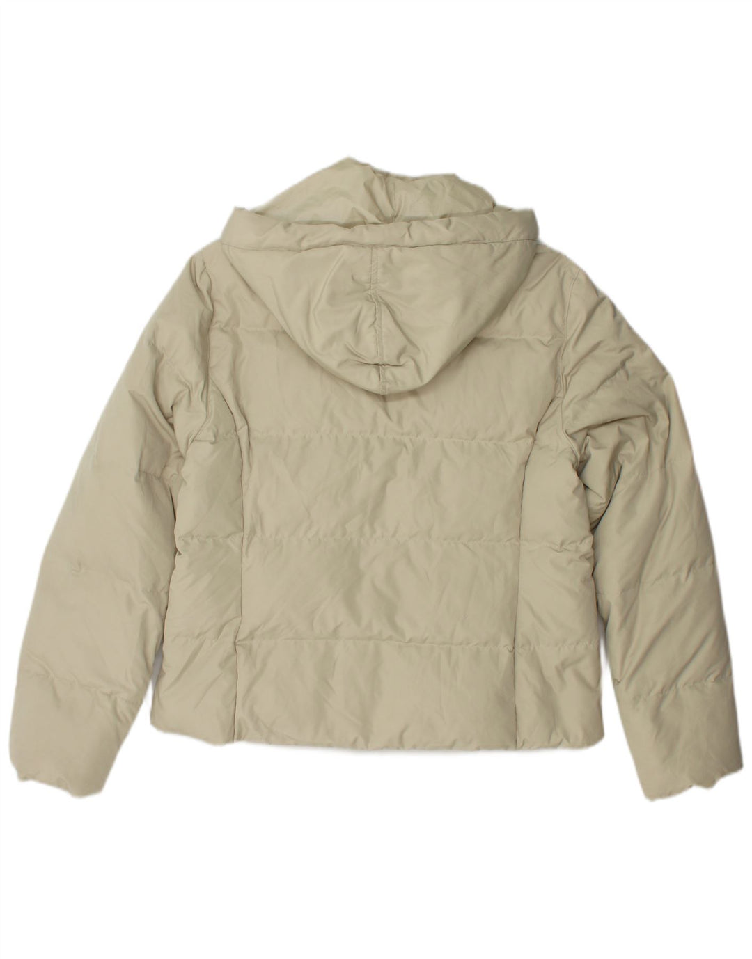 CHAMPION Chaqueta acolchada con capucha para mujer UK 14 Mediana Off White Poliéster