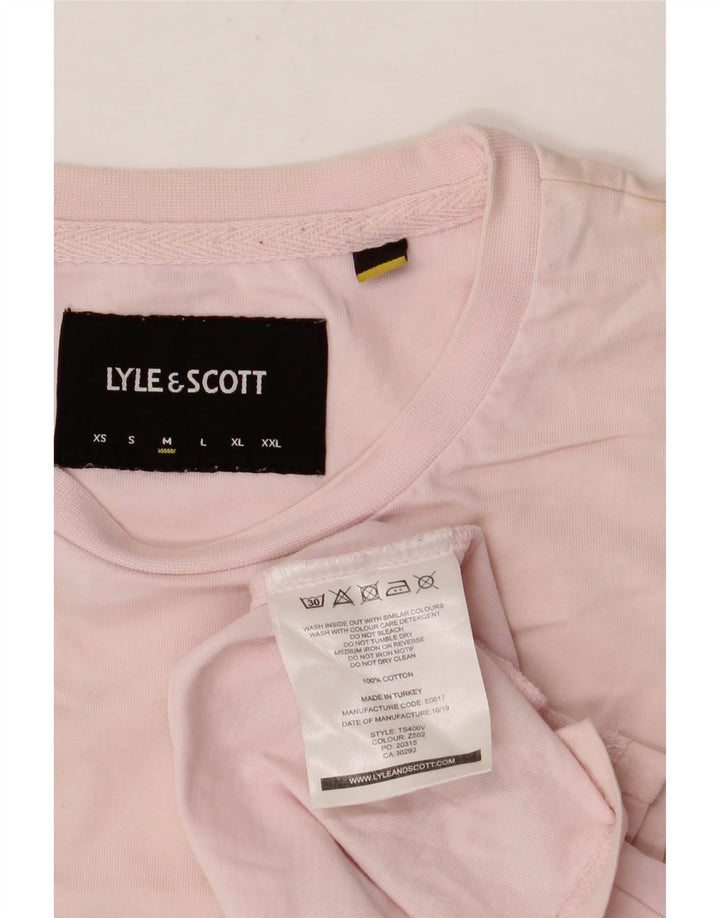 LYLE & SCOTT Camiseta para hombre Top Medium Pink Cotton