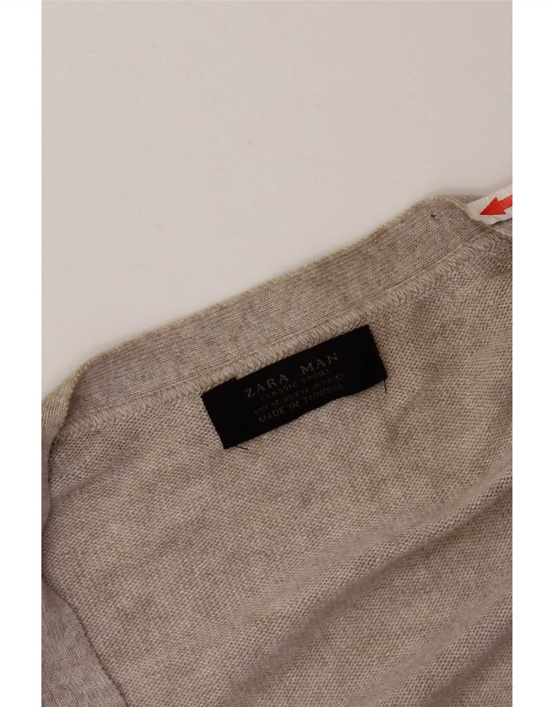 Zara Hombre Jersey Cárdigan XL Gris