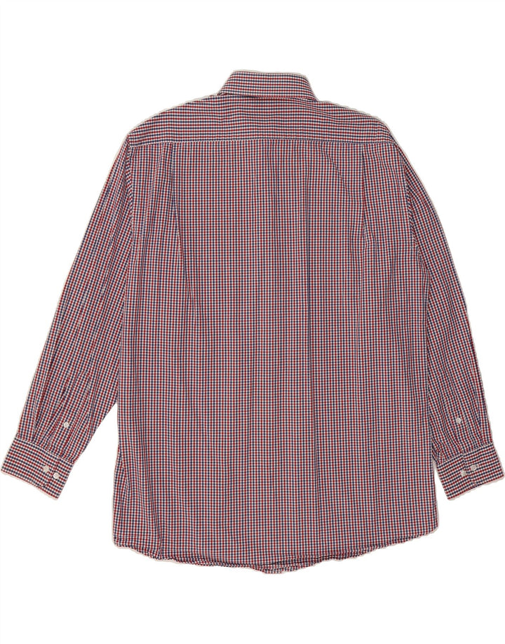 TOMMY HILFIGER Mens Regular Fit Shirt Size 16 1/2 Large Red Check Vintage Tommy Hilfiger and Second-Hand Tommy Hilfiger from Messina Hembry 