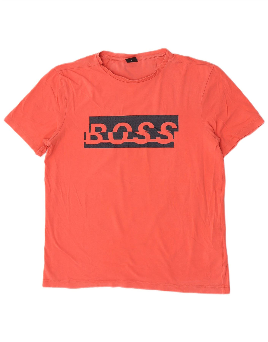 Hugo Boss Hombre Camiseta gráfica Top Algodón rosa medio