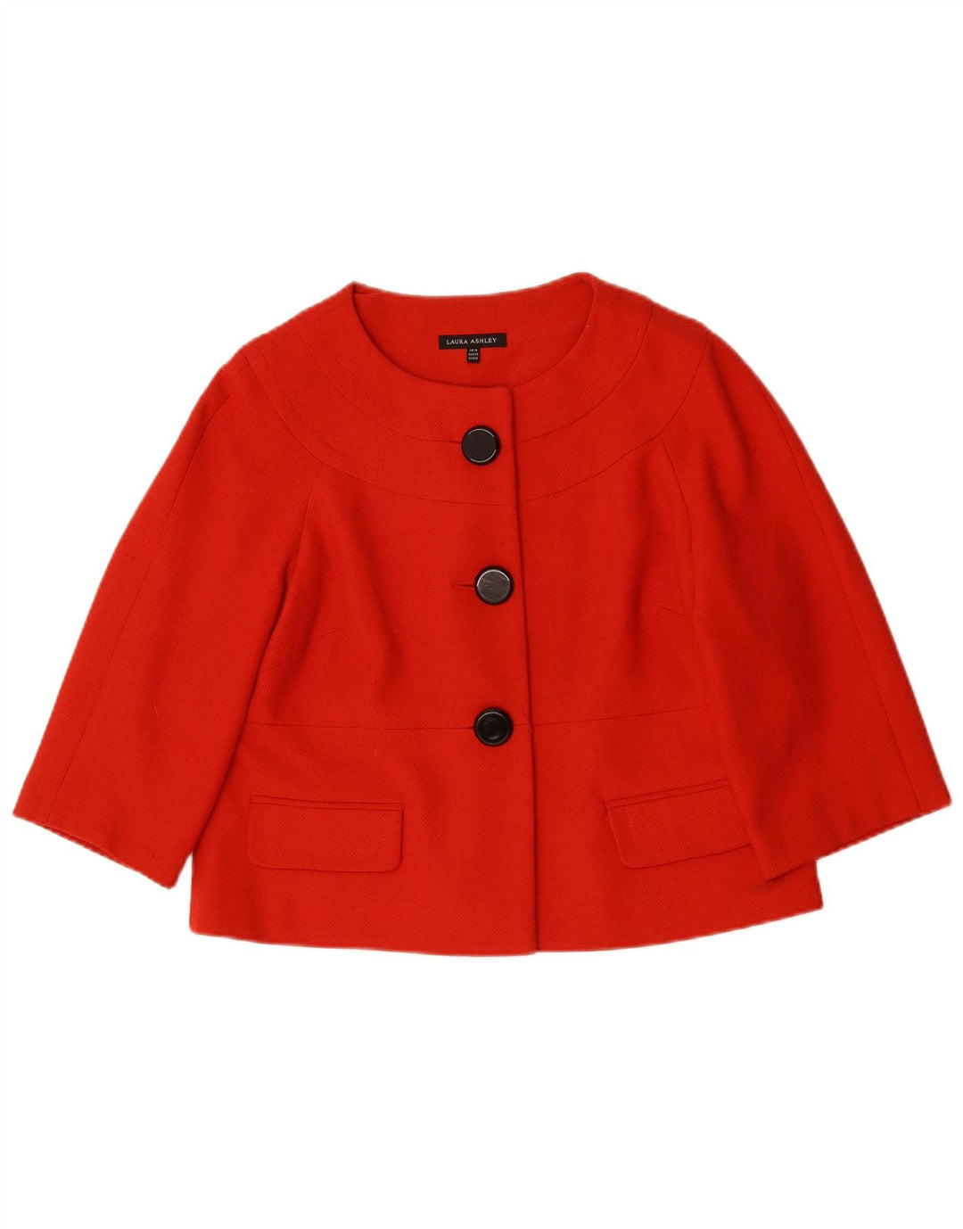 Laura Ashley Chaqueta Blazer de 3 Botones para Mujer UK 46 Grande Poliéster Rojo