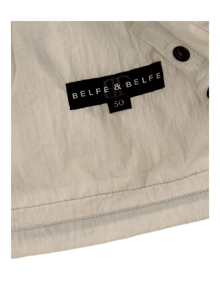 BELFE & BELFE Mens Utility Gilet IT 50 Large Grey Vintage Belfe & Belfe and Second-Hand Belfe & Belfe from Messina Hembry 