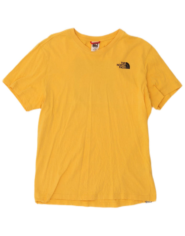 The North Face Camiseta Gráfica Para Hombre Top Algodón Amarillo Medio