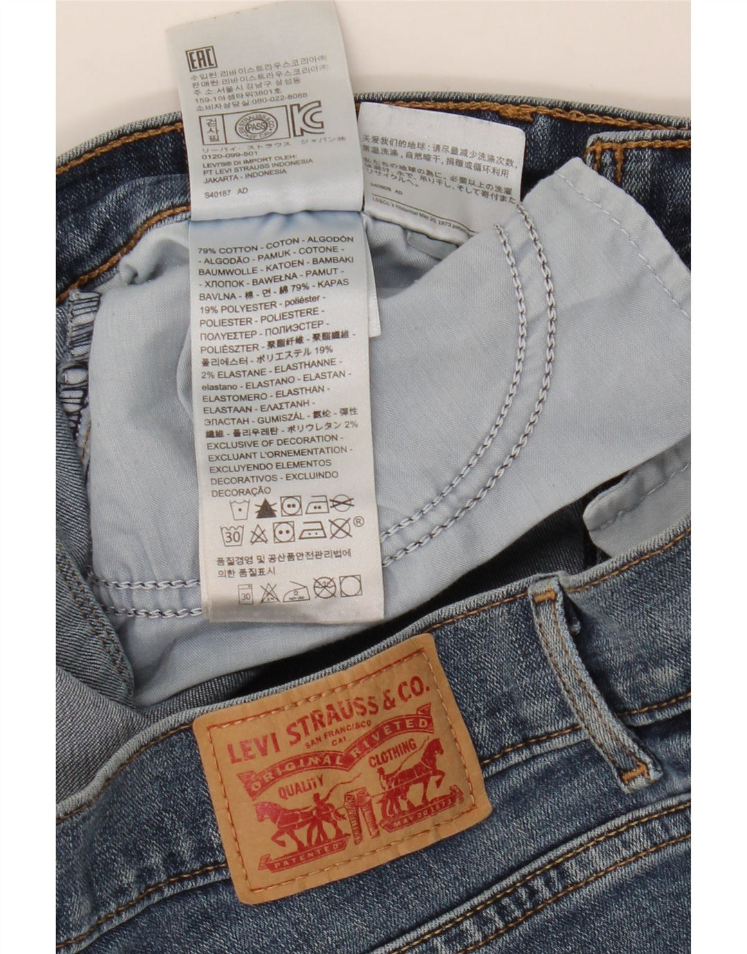 Levi's Jeans clásicos con corte de bota para mujer US 6 Medium W28 L32 Algodón azul