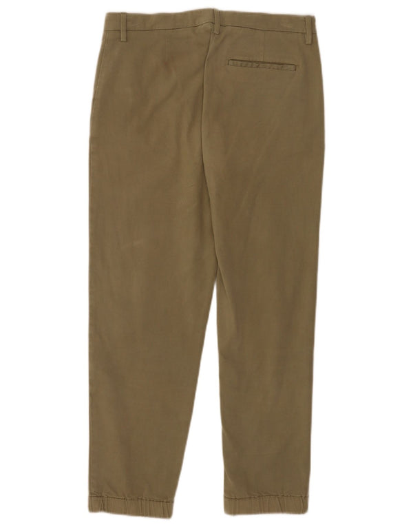 Moschino Pantalones Cortos Rectos para Mujer UK 8 Small W28 L25 Algodón Caqui