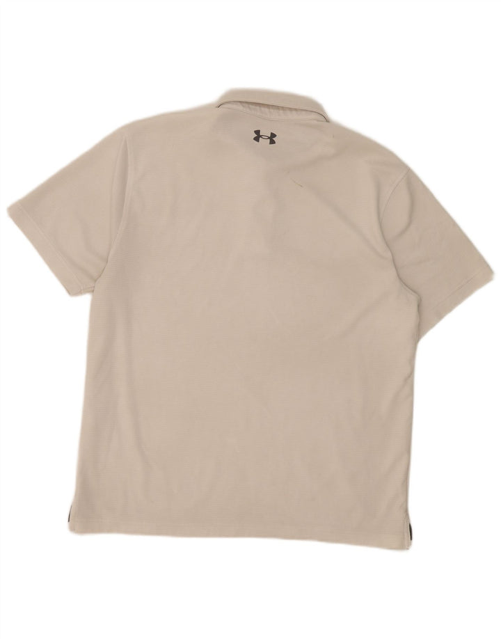 Polo Under Armour Hombre Grande Poliéster Blanco Deportivo