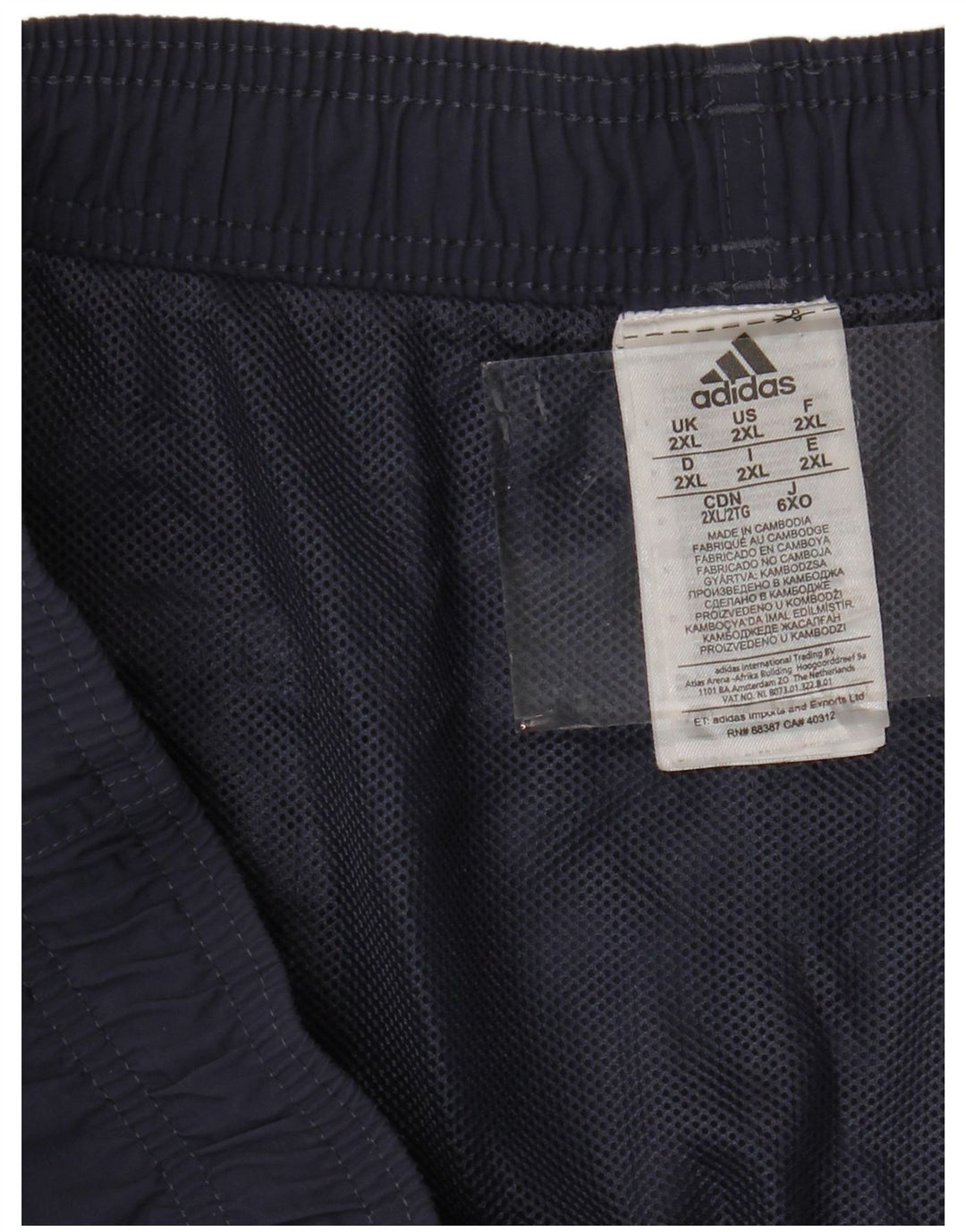 Pantalones cortos deportivos ADIDAS para hombre 2XL Azul marino Nylon