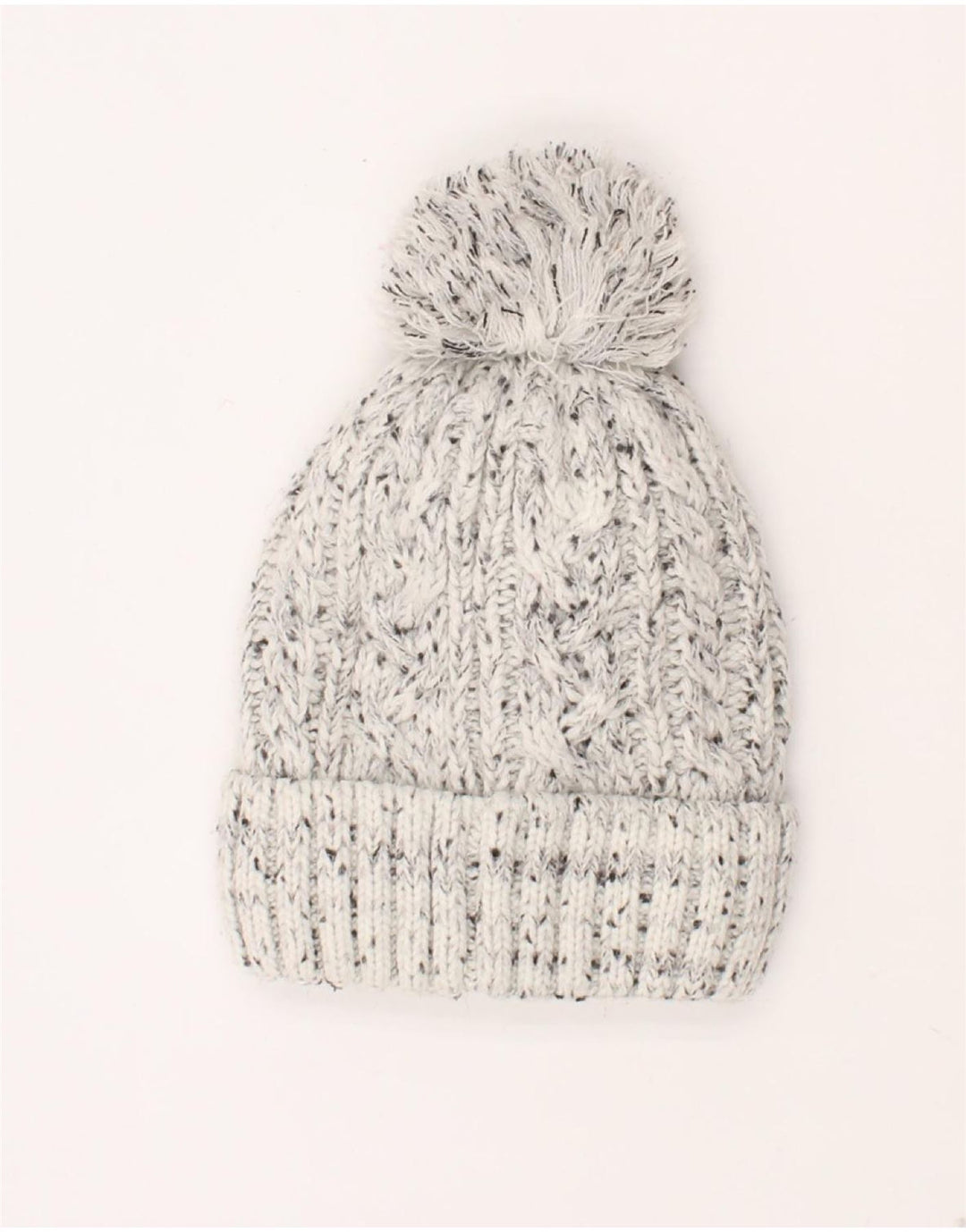 Superdry Gorro de punto para mujer, talla única, acrílico moteado en gris