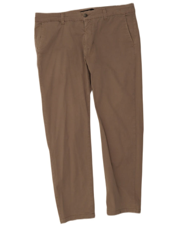 Liu Jo Pantalón chino recto para hombre IT 54 2XL W42 L28 Algodón beige