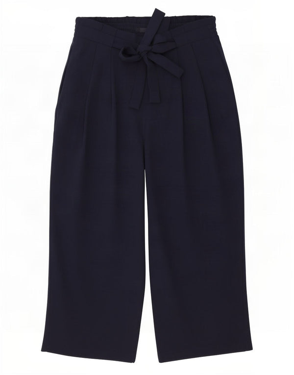 Zara Mujer Pantalones Cortos De Talle Alto Y Corte Suelto Mediano W28 L24 Azul Marino