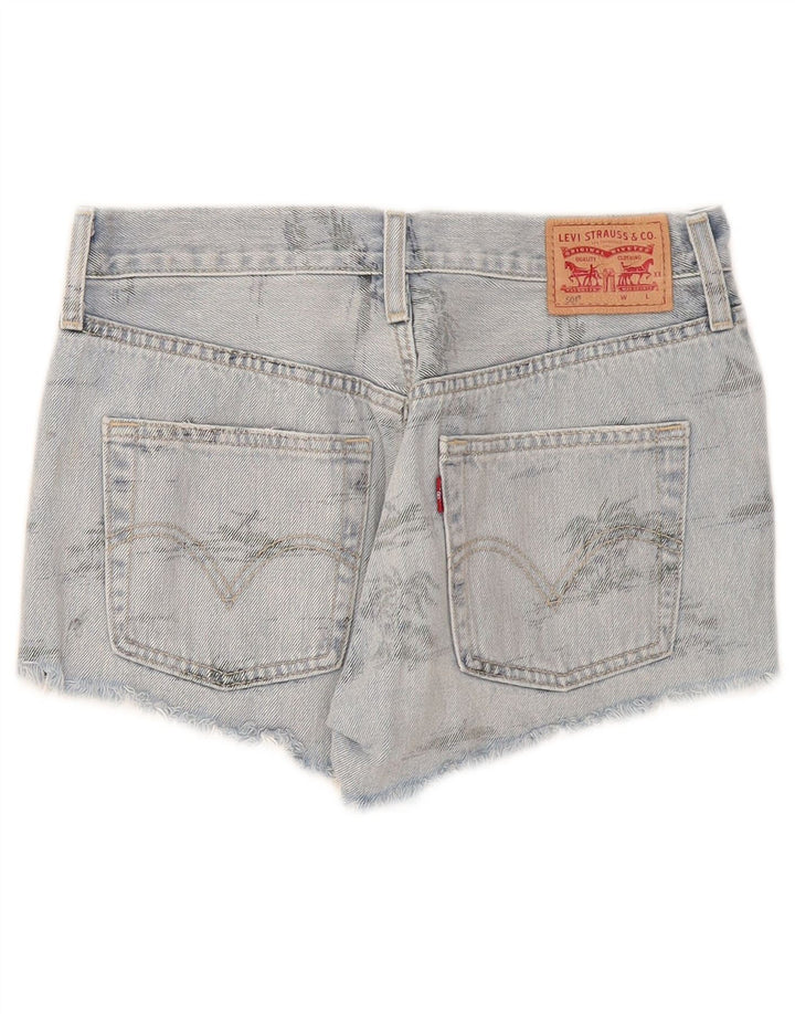 Levi's Mujer 501 Shorts De Mezclilla W26 Pequeño Algodón Azul