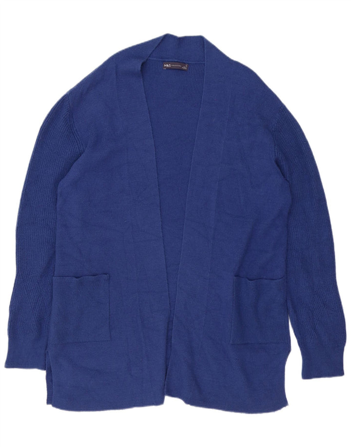 Marks & Spencer - Cárdigan largo extragrande para mujer, talla 40, color azul