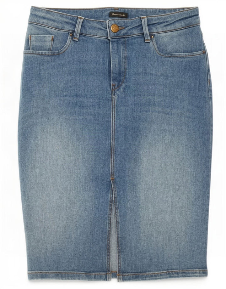 Massimo Dutti Falda Vaquera Mujer EU 38 Small W28 Azul