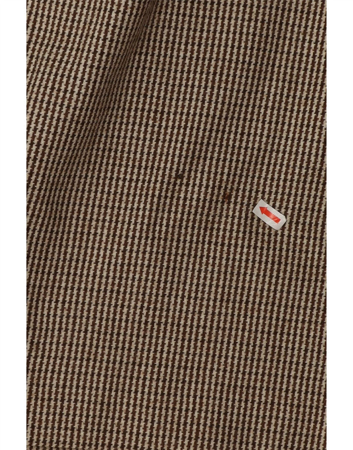 Genny Conjunto de falda de 2 piezas con 2 botones para mujer UK 14 Medium W32 Brown Houndstooth