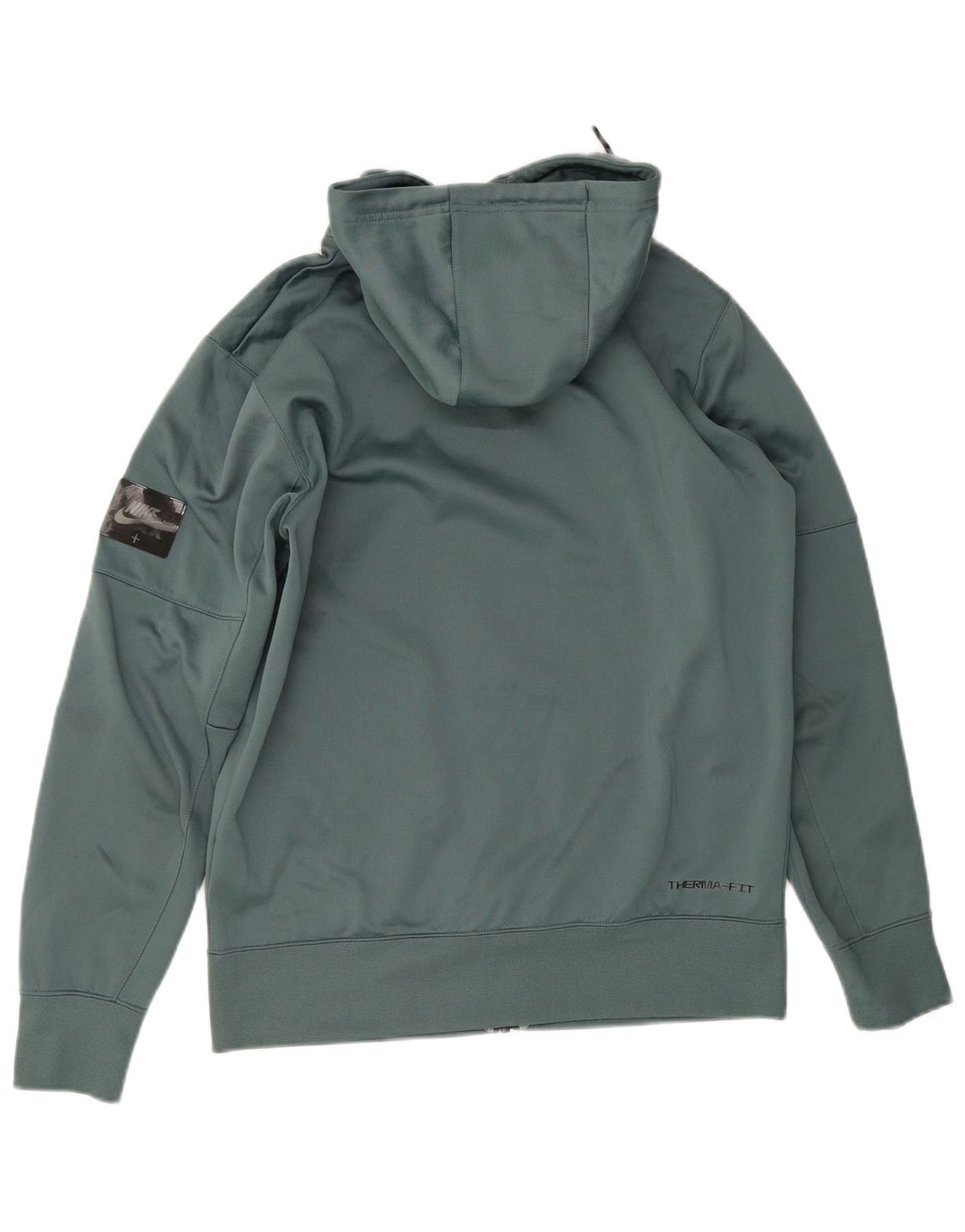 Nike Therma-Fit Graphic Zip Sudadera con capucha para hombre Poliéster verde medio