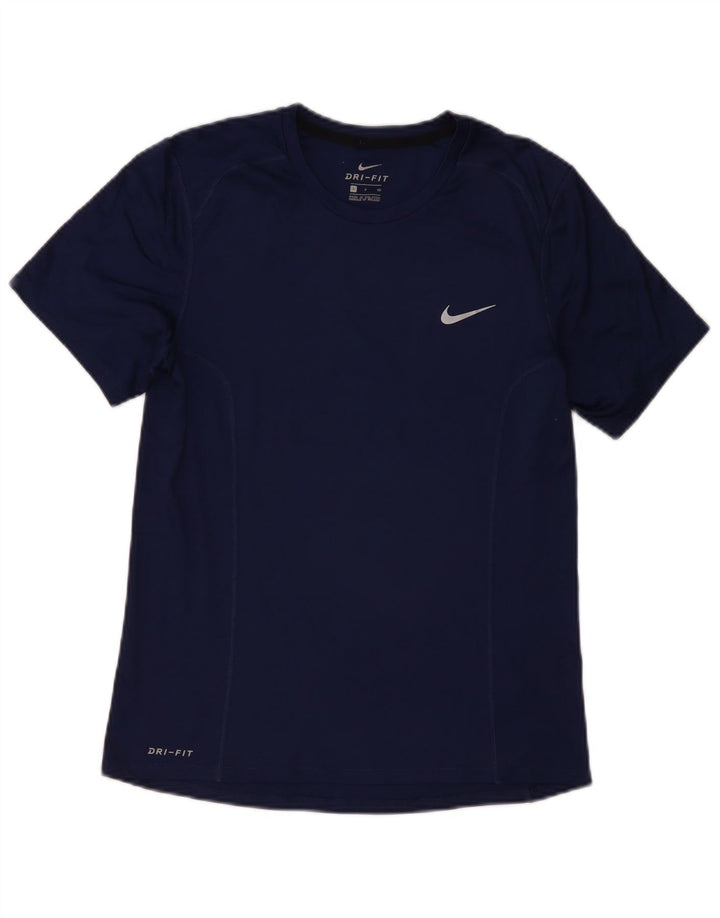 Camiseta NIKE Dri Fit para hombre, talla pequeña, azul marino