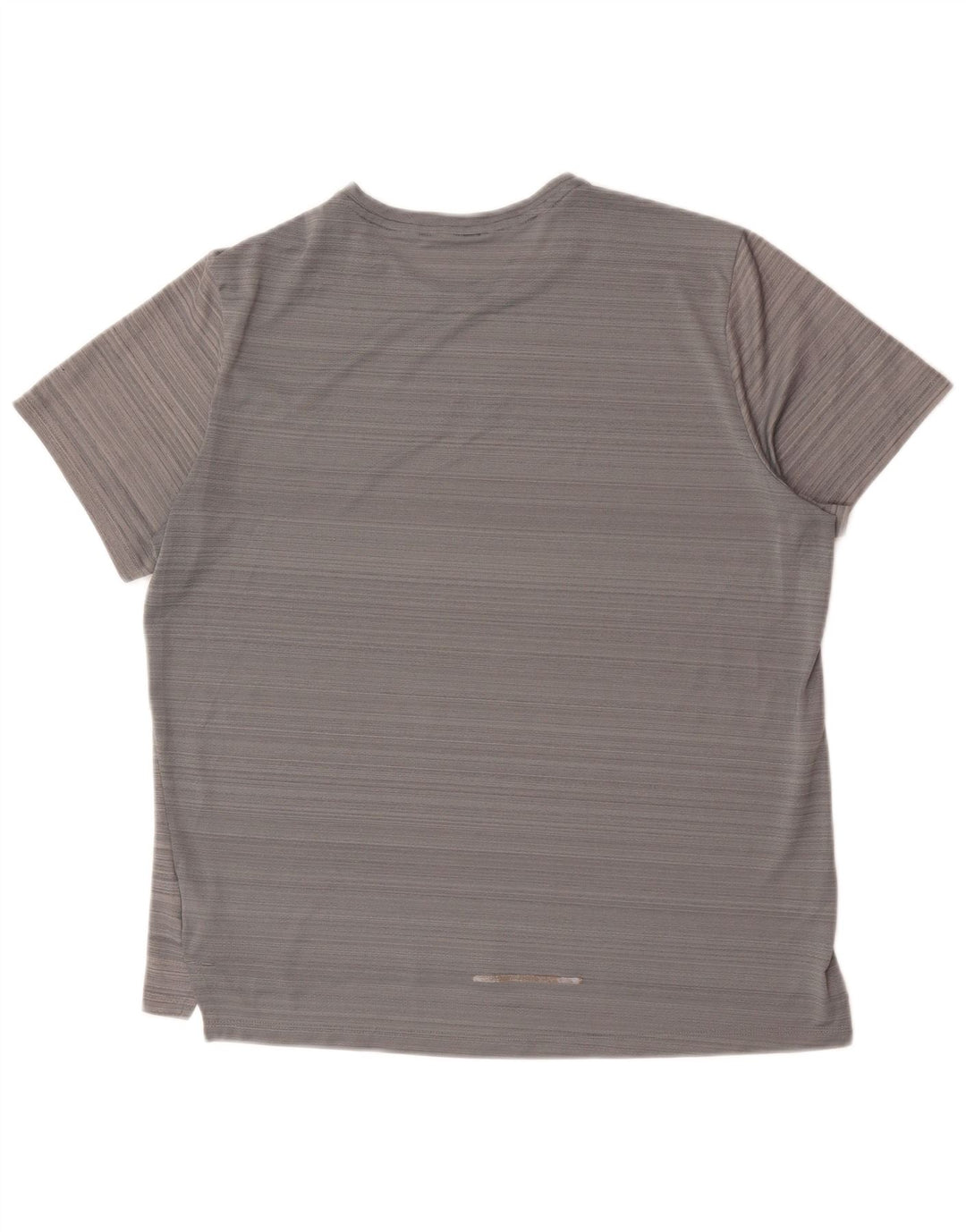 Camiseta Nike Dri Fit para hombre Top grande gris con rayas de poliéster