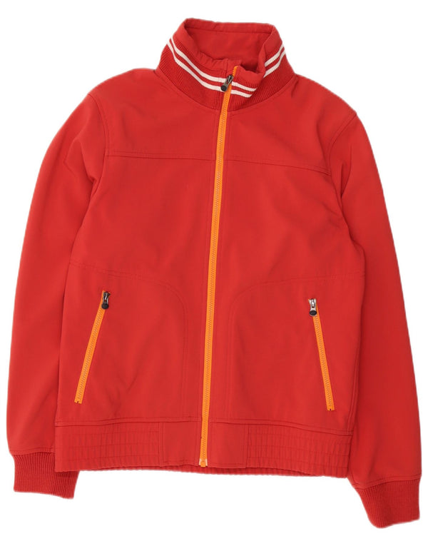 Think Pink Chaqueta bomber para mujer UK 46 Grande Poliéster rojo