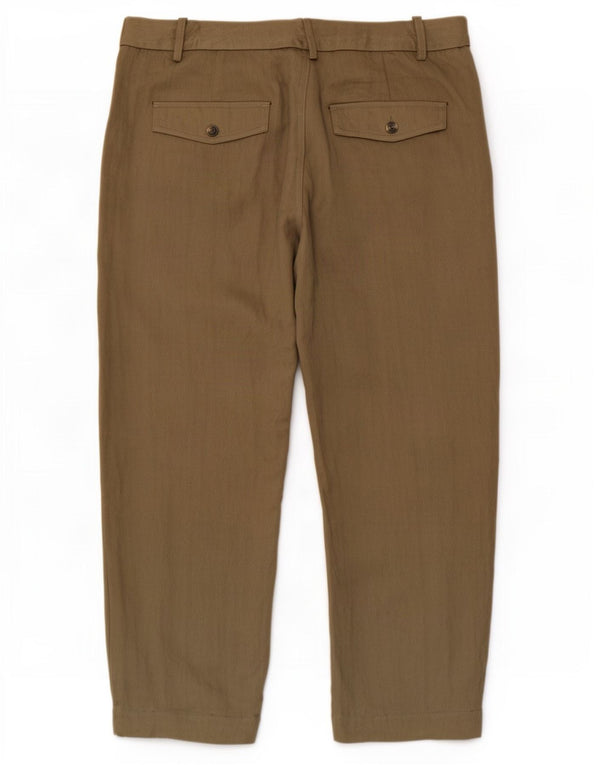 Zara Mujer Joggers Pantalones Cortos Grande W30 L26 Caqui Lyocell