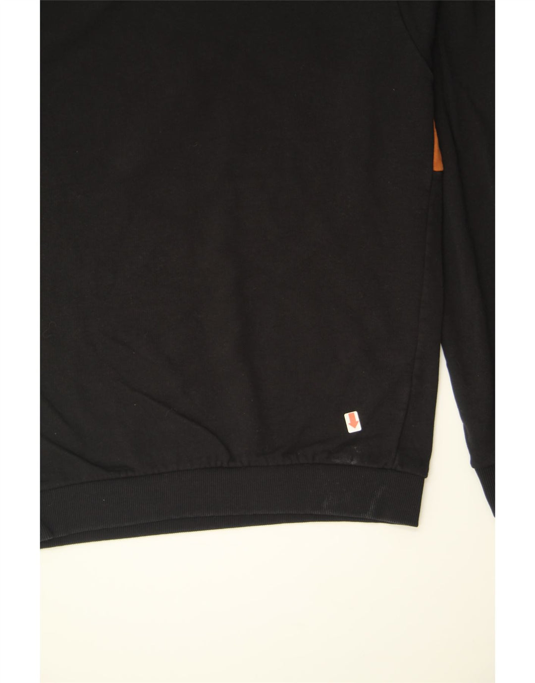 ZARA Mens Graphic Sweatshirt Jumper Large Black Colourblock Cotton Vintage Zara and Second-Hand Zara from Messina Hembry 
