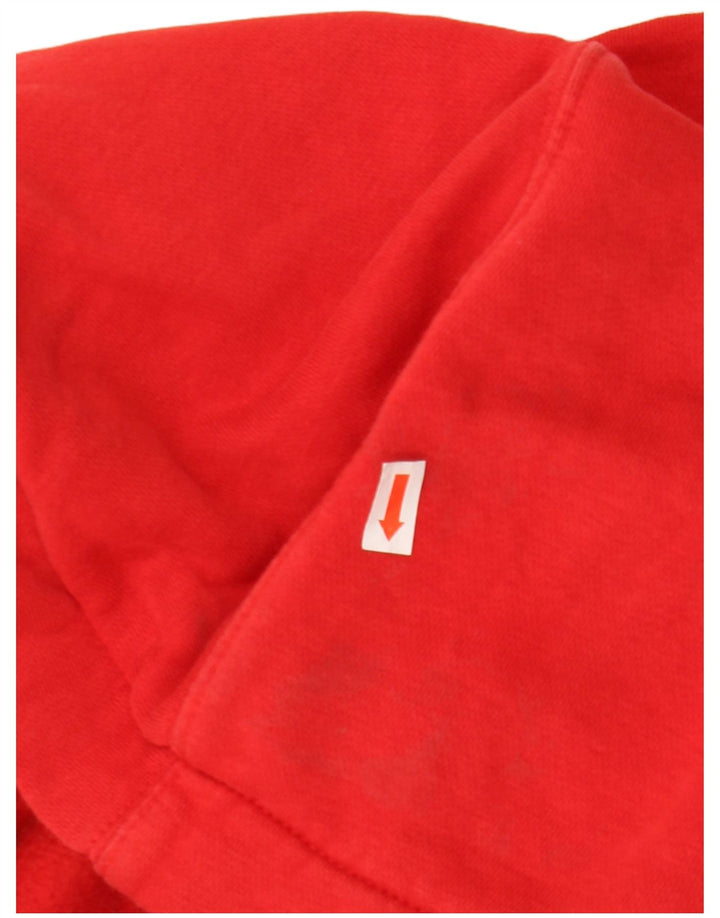 Nike - Sudadera con capucha y cremallera para hombre, talla pequeña, algodón rojo