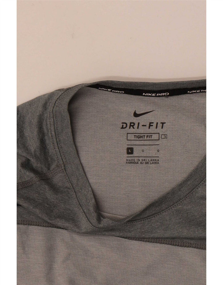 Nike - Camiseta Dri Fit para hombre, talla grande, color gris